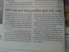 In other news, drug peddler suffering from hemorrhoids and a runny nose  gets jail too