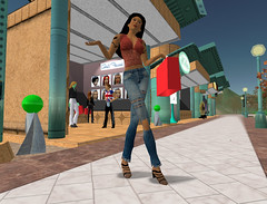 Second Life interactive scene