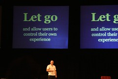 some idiot on stage at Webstock