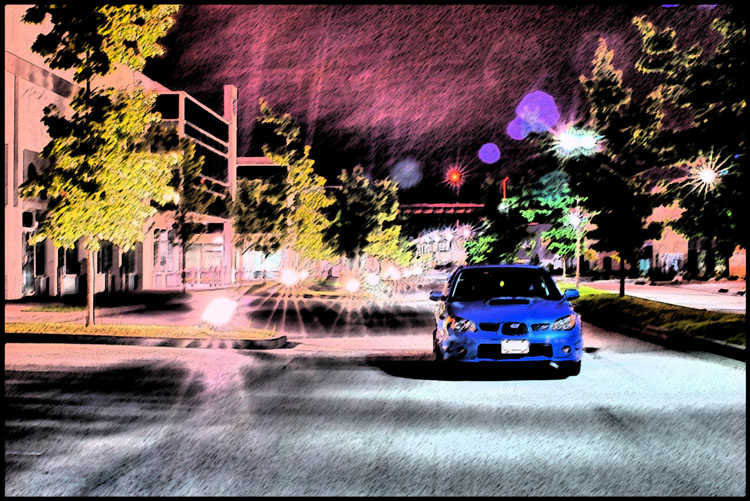 Subaru STI at night ver 2.0