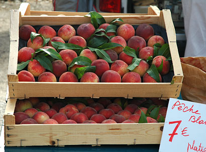 Peaches at a Provence Market