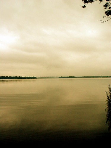 The lake...