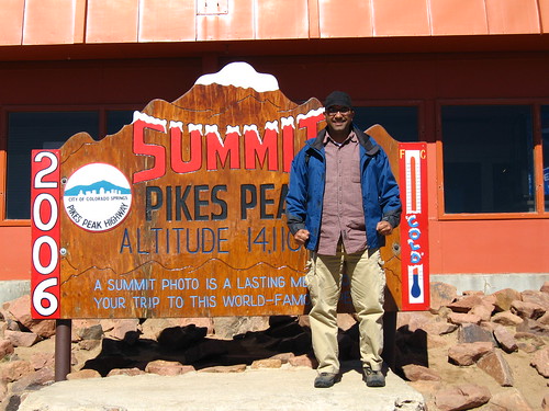 Salim at the Summit of Pikes Peak
