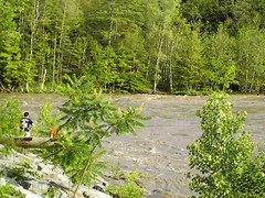 Schoharie Creek at Burtonsville, NY on June 28, 2006.
