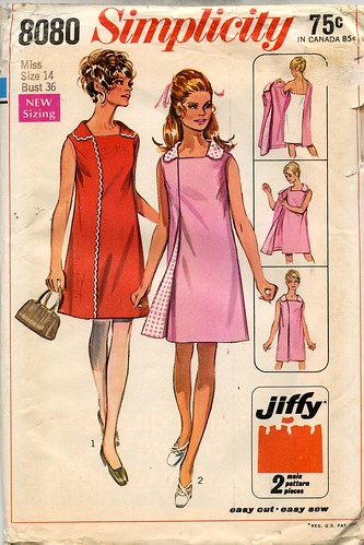 Vintage Wrap Dress Pattern, 1969