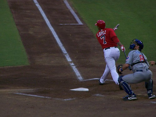 Lopez at the plate