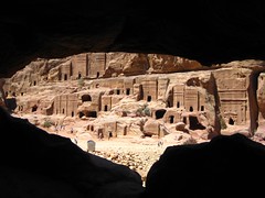 The caves at Petra, Jordan