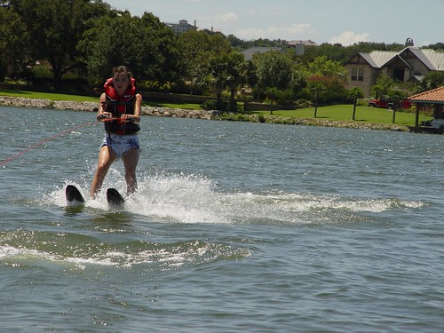 That's real water skiing!!