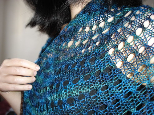 half-pi shawl detail