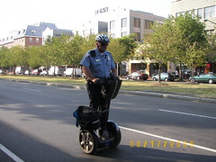 Police officer on a Segway