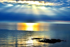 Beautiful Light over Ballywhiskin Beach: On Explore