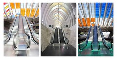 Rolltreppen Collage