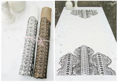 linen fabric napkins printed