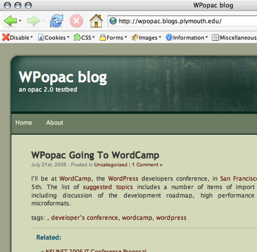 WPopac blog