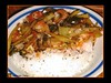 Papa's Spicy Bok Choy-Shrimp on Sesame Rice