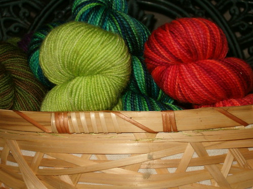 Basket of yarn