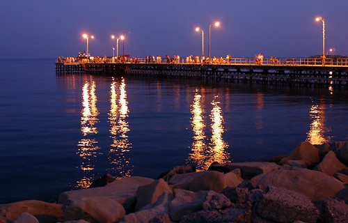 peer at the Limassol seafront, Cyprus
