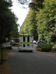 My Ambulance leaving the race.  :-(