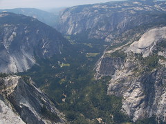 The lovely view of Yosemite Valley from the summit