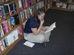 Reading in the bookstore