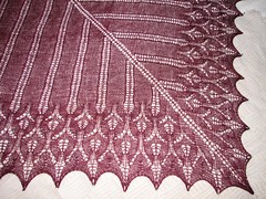 stitch detail, Icarus shawl