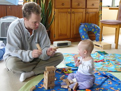 20060805f Playing Jenga with Daddy