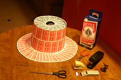 Top hat made of playing cards