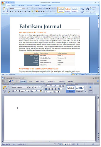 Office 2007 Comparison