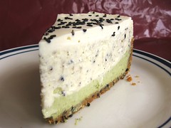 Layered Green Tea and Black Sesame Cheesecake (2)