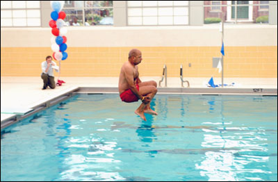 Cannonball, Mayor Williams at Turkey Thicket Recreation Center
