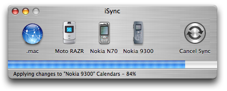 iSync works after flattening the 9300 memory