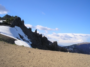 Edge of the top of Crater Lake