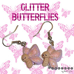 glitter butterflies