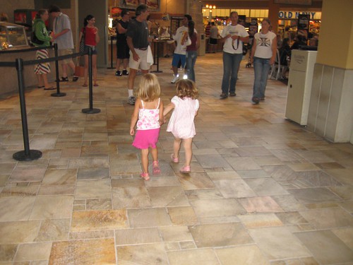 Lilja and Addie At the Mall