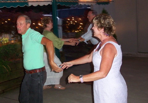 Kathy Lindstrom and husband dancing
