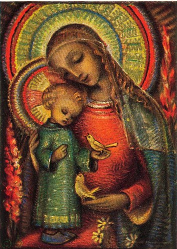 Maria mit dem Jesuskind von B. Hummel