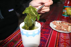 Coca leaves...helps with the altitude (& illegal in most countries)