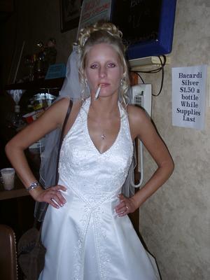 White trash bride