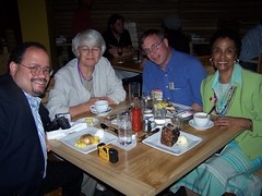 Alex Padro, Kathy Smith, me, and Priscilla Francis