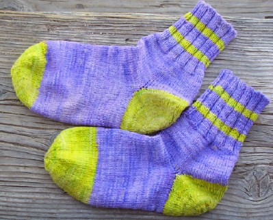 Purple Yellow Socks