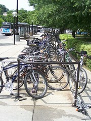 Bikes at Takoma Metro
