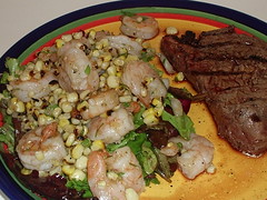 Grilled Corn & Shrimp Salad