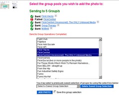 GM Script: Flickr Multi Group Sender - Lets you send your images to multiple groups simultaneously