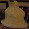 Squirmy top baby hat