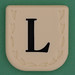 Line Word black letter L