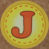 Rubber Stamp Letter J