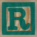 Wooden Brick Letter R