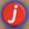 Rubber stamp letter j