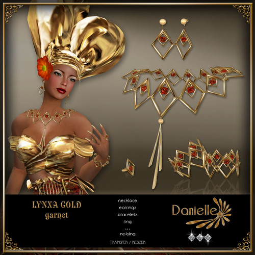 DANIELLE Lynxa Gold ~ Garnet