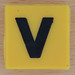 Spelling Bricks letter yellow V